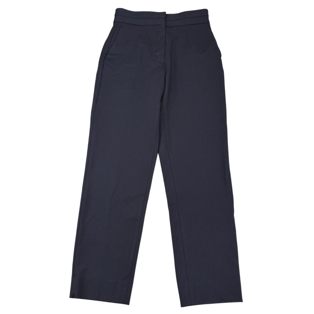 NWT SANDRO Straight-Leg Trousers Size 2 Navy Blue - Picture 5 of 9